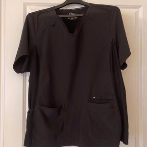 Black 3X iflex Scrub Top